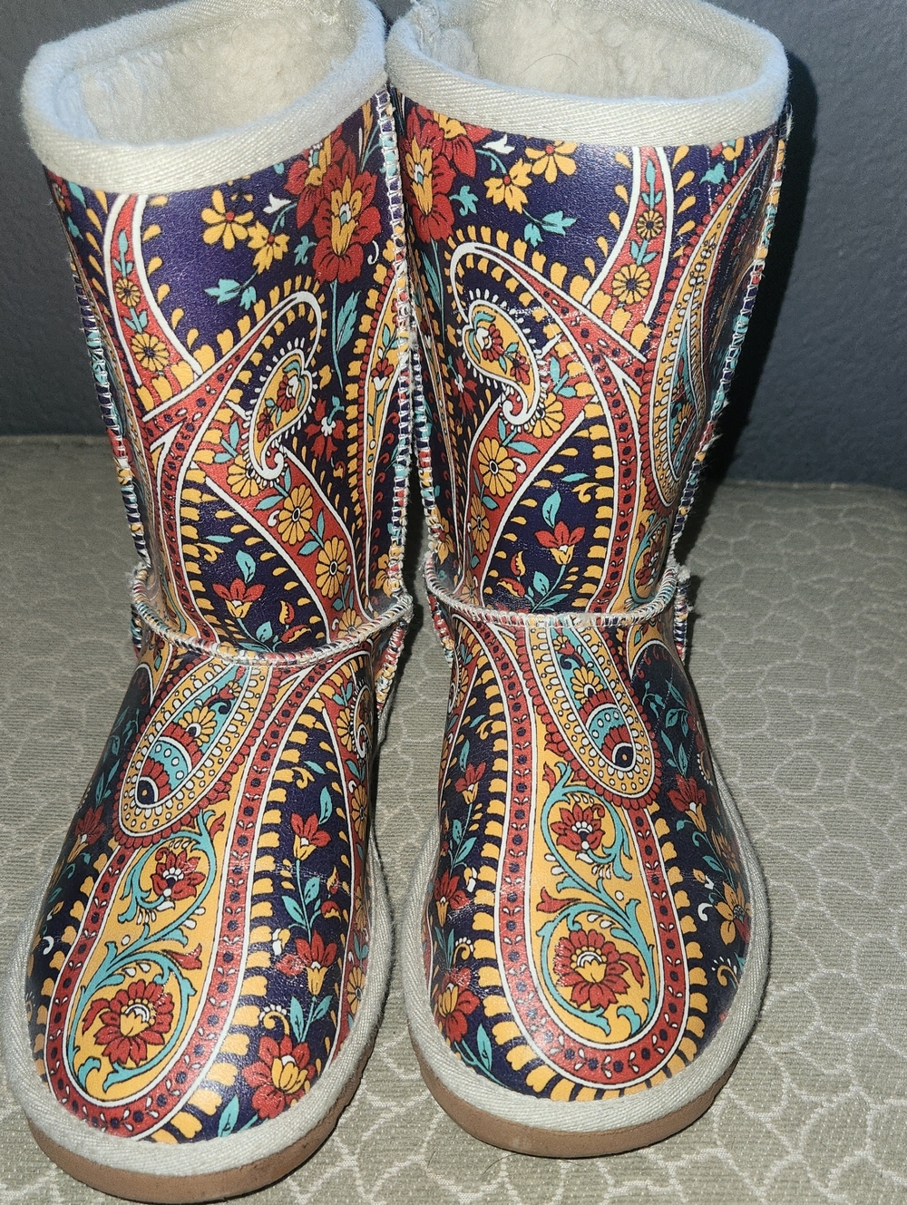 Women’s Paisley Cozy Winter Boots - Multicolor